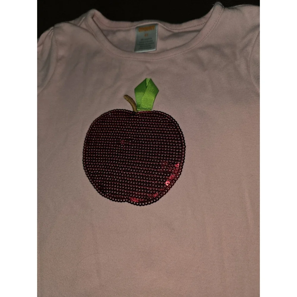 Gymboree back to school classroom cutie apple top and leggings size 4t